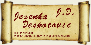 Jesenka Despotović vizit kartica